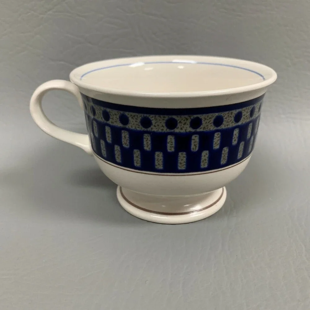 Mikasa Potter's Touch Aztec‎ Blue Coffee Cup CB009